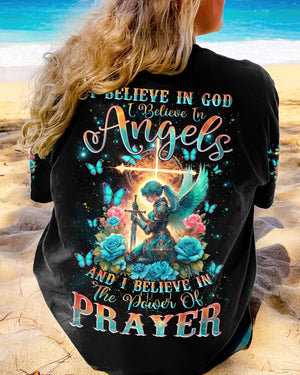I Believe In God I Believe In Angels Warrior Women's All Over Print Shirt - Tlnz2604245