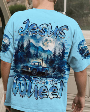 Jesus Take The Wheel Men's All Over Print Shirt - Tlnz2003244