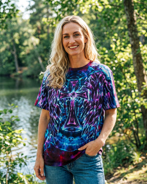 Faith In Light Wing Cross Swirl Women's All Over Print Shirt - Ri3103261