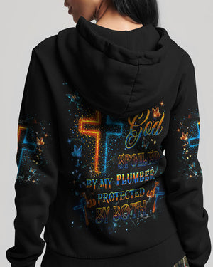 BLESSED BY GOD SPOILED BY MY PLUMBER ALL OVER PRINT - YHHG0108253