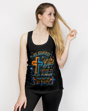 BLESSED BY GOD SPOILED BY MY PLUMBER ALL OVER PRINT - YHHG0108253