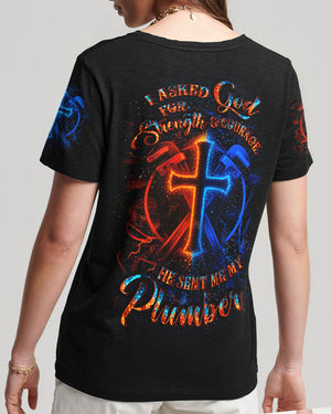 I ASKED GOD FOR STRENGTH AND COURAGE ALL OVER PRINT - YHLT0108254