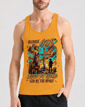 Blessed By God Loved By Jesus Men's All Over Print Shirt - Tyln2306262