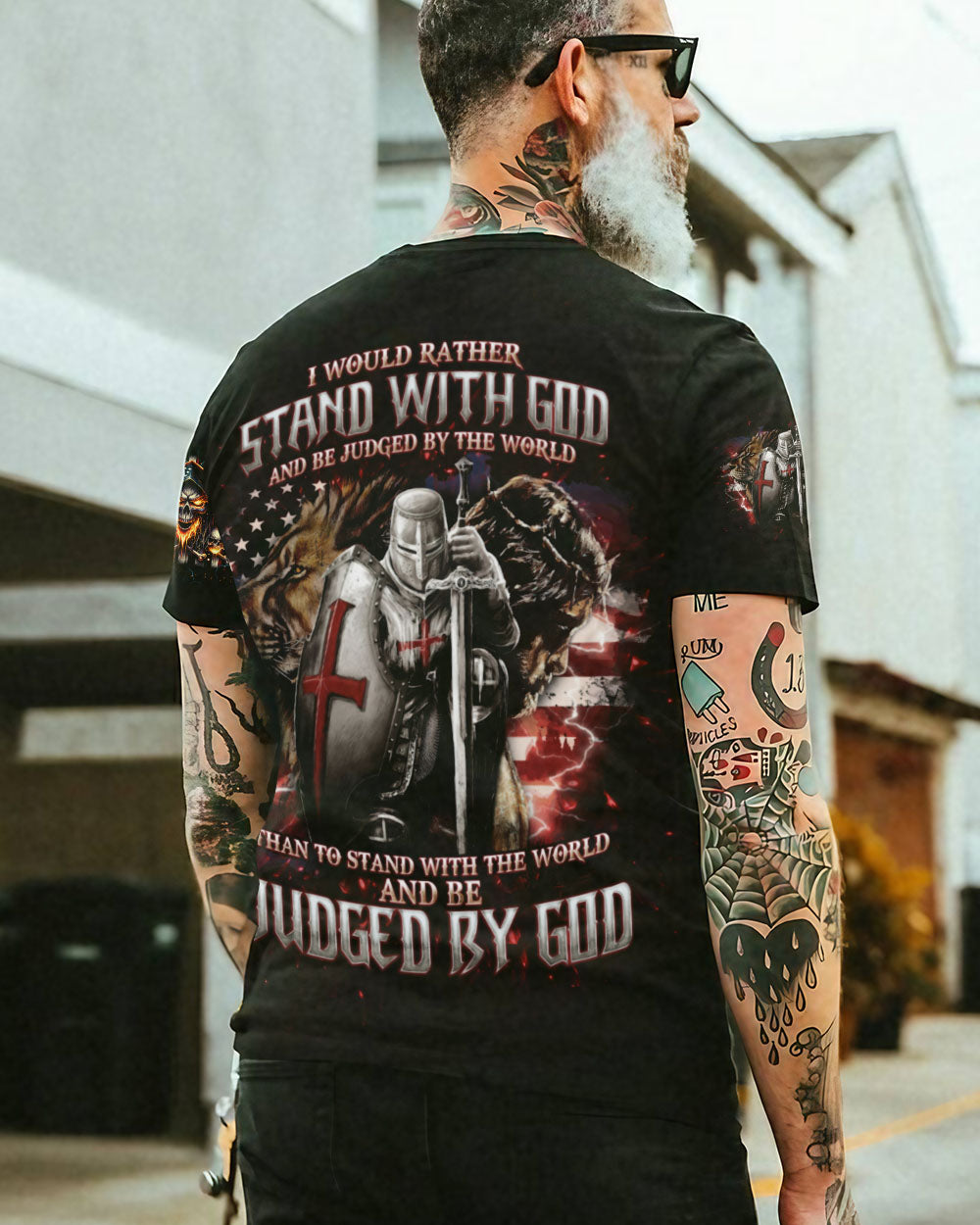 I Would Rather Stand With God Warrior Men's All Over Print Shirt - Tlno1306245