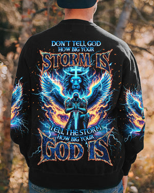 Tell The Storm How Big Your God Is Warrior Men's All Over Print Shirt - Tlno1710242