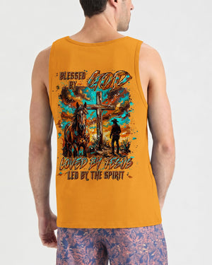 Blessed By God Loved By Jesus Men's All Over Print Shirt - Tyln2306262
