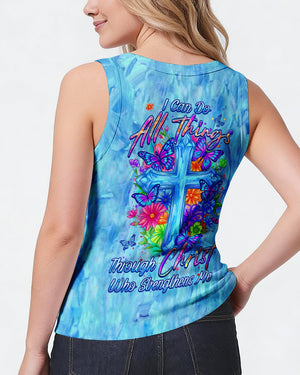 I Can Do All Things Floral Women's All Over Print Shirt - Tlhn2004262