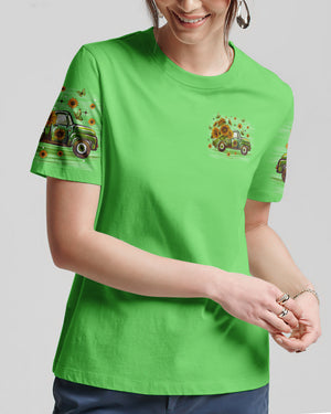 Jesus Take The Wheel Truck Sunflower Women's All Over Print Shirt - Tlno1704261