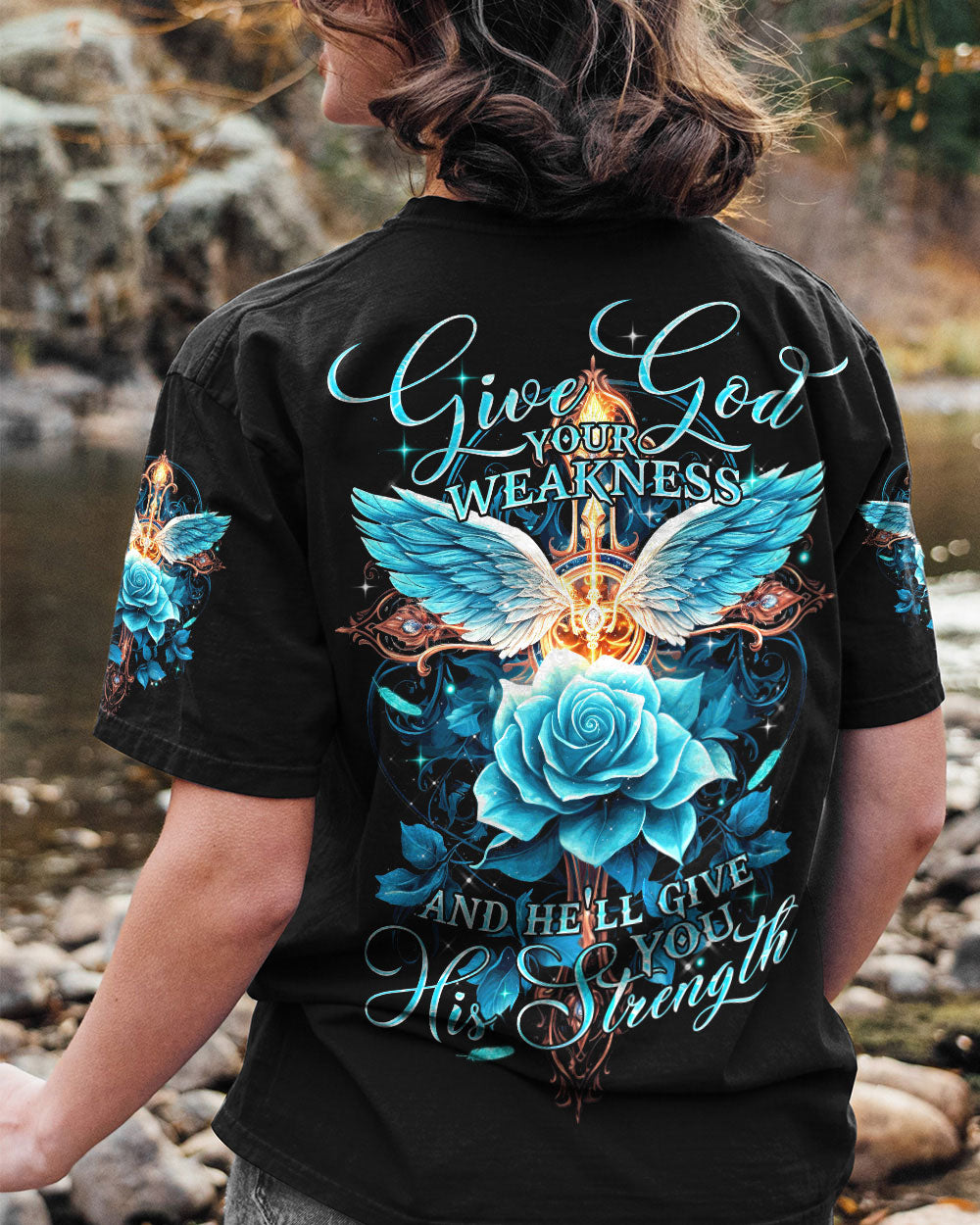 He'll Give You His Strength Women's All Over Print Shirt - Tytm2706234