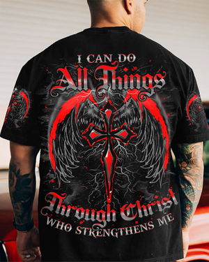 I Can Do All Things Cross Wings Men's All Over Print Shirt - Tlno1803253