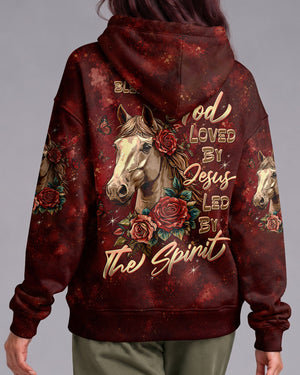 Blessed By God Horse Women's All Over Print Shirt - Tltw2707265