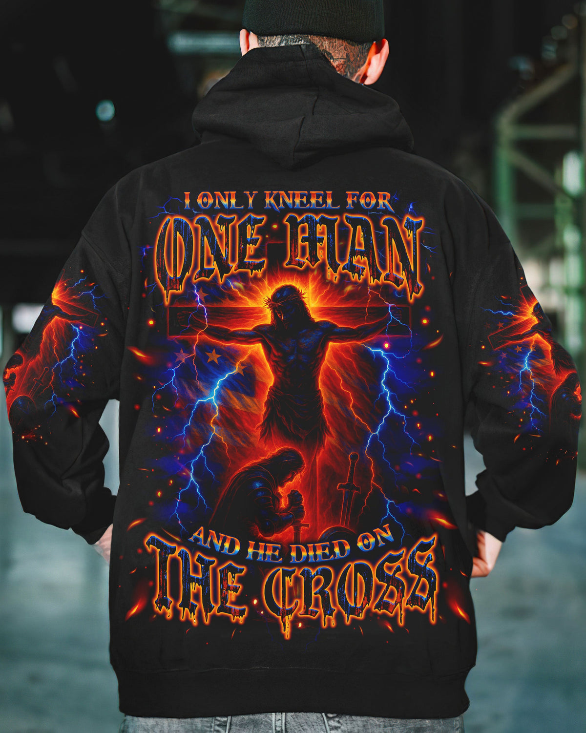 I Only Kneel For One Man Warrior Men's All Over Print Shirt - Tlno2506253