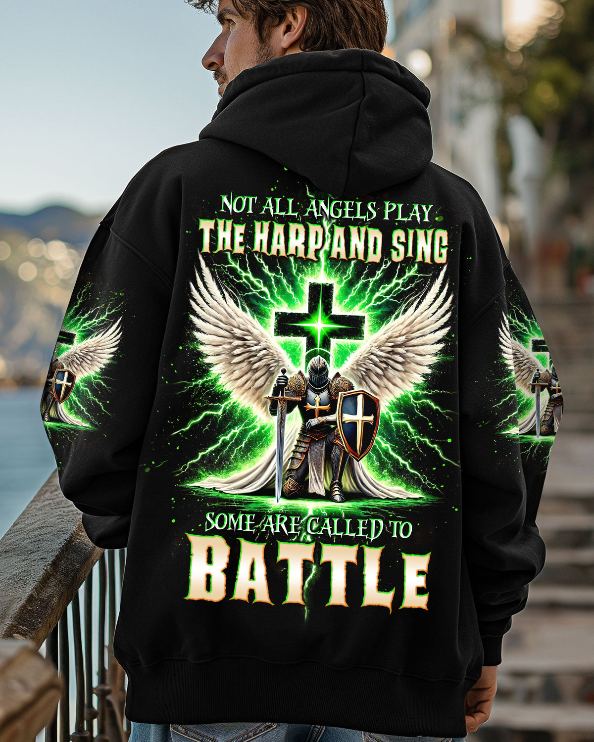 Not All Angels Play The Harp And Sing Warrior Men's All Over Print Shirt  - Tltw1102255