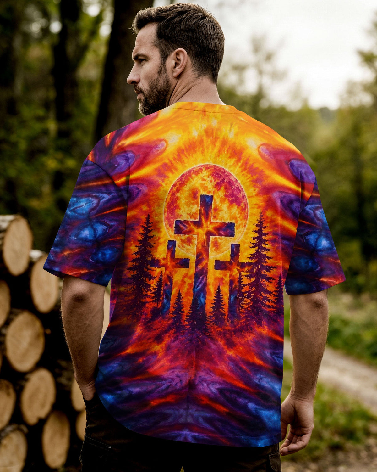 Three Cross Men's All Over Print Shirt - Tltw2905265