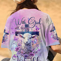 With God All Things Are Possible Lamb Women's All Over Print Shirt - Tltw0910235