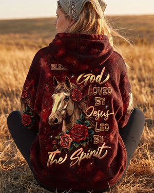 Blessed By God Horse Women's All Over Print Shirt - Tltw2707265