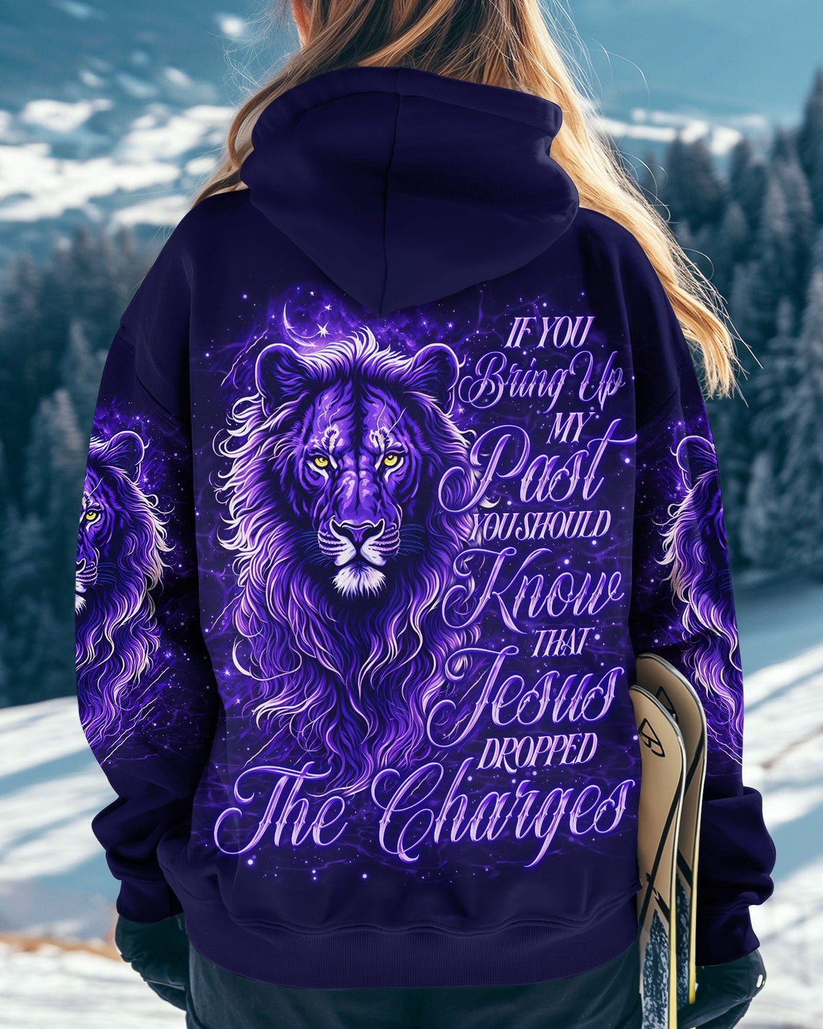 Jesus Dropped The Charges Lion Women's All Over Print Shirt - Tlno3112243