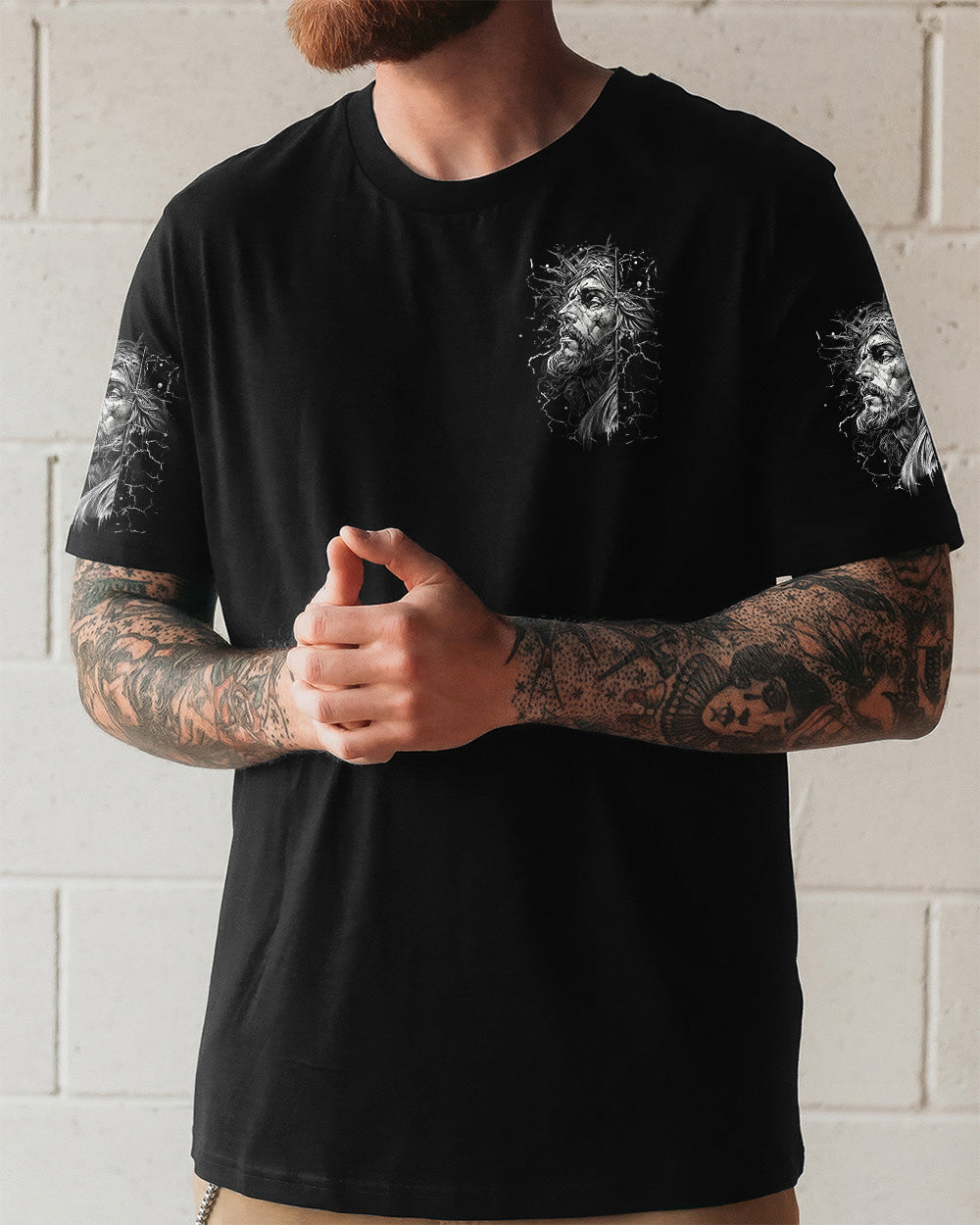 It Is God Who Arms Me With Strength Men's All Over Print Shirt  - Tlhn3003261