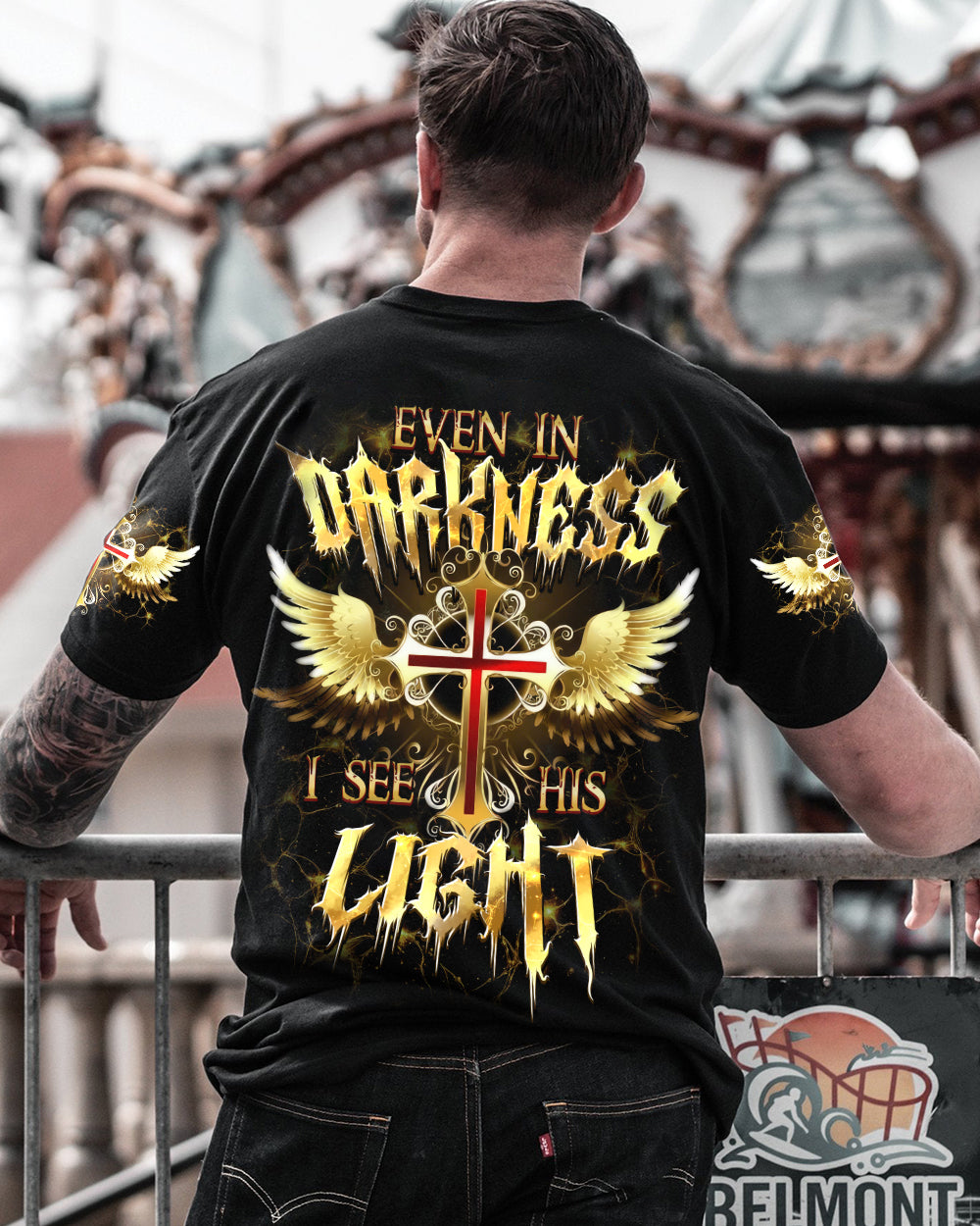 Even In Darkness I See His Light Men's All Over Print Shirt - Tytd0902263