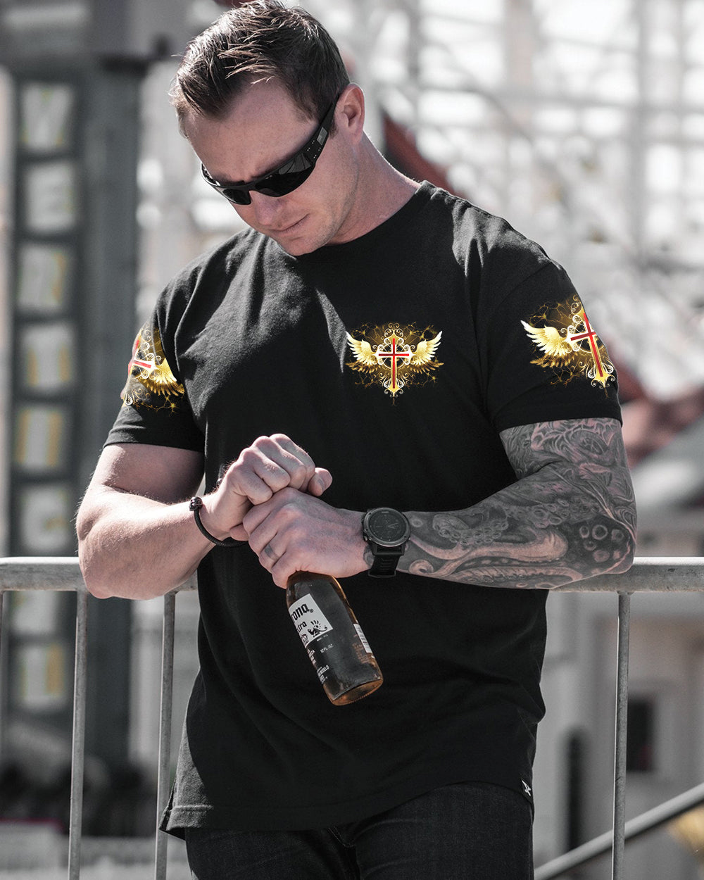 Even In Darkness I See His Light Men's All Over Print Shirt - Tytd0902263