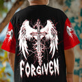 Forgiven Cross Wings Men's All Over Print Shirt  - Tlnt1703252