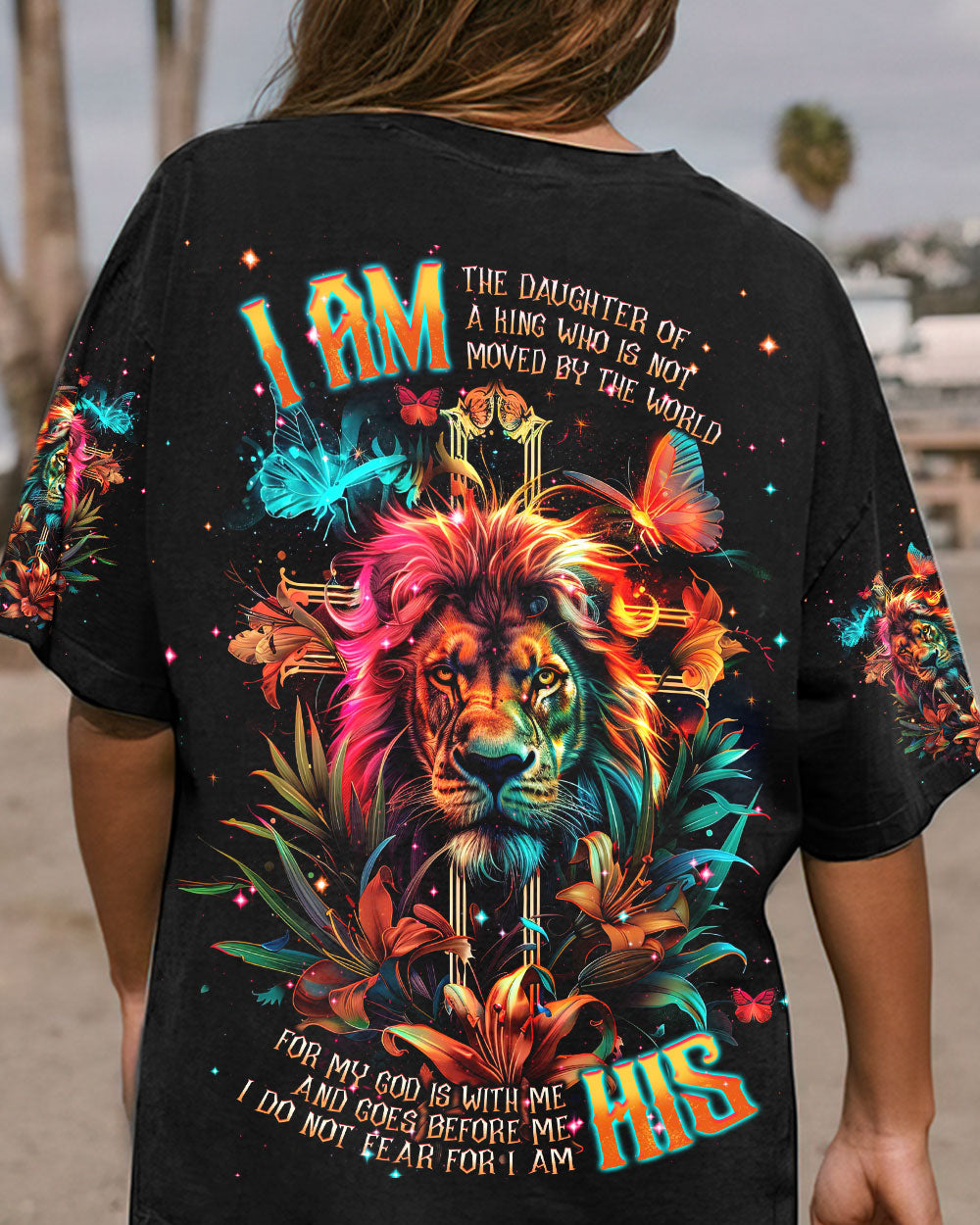 I Am The Daughter Of A King Lion Women's All Over Print Shirt - Tlnt1704241