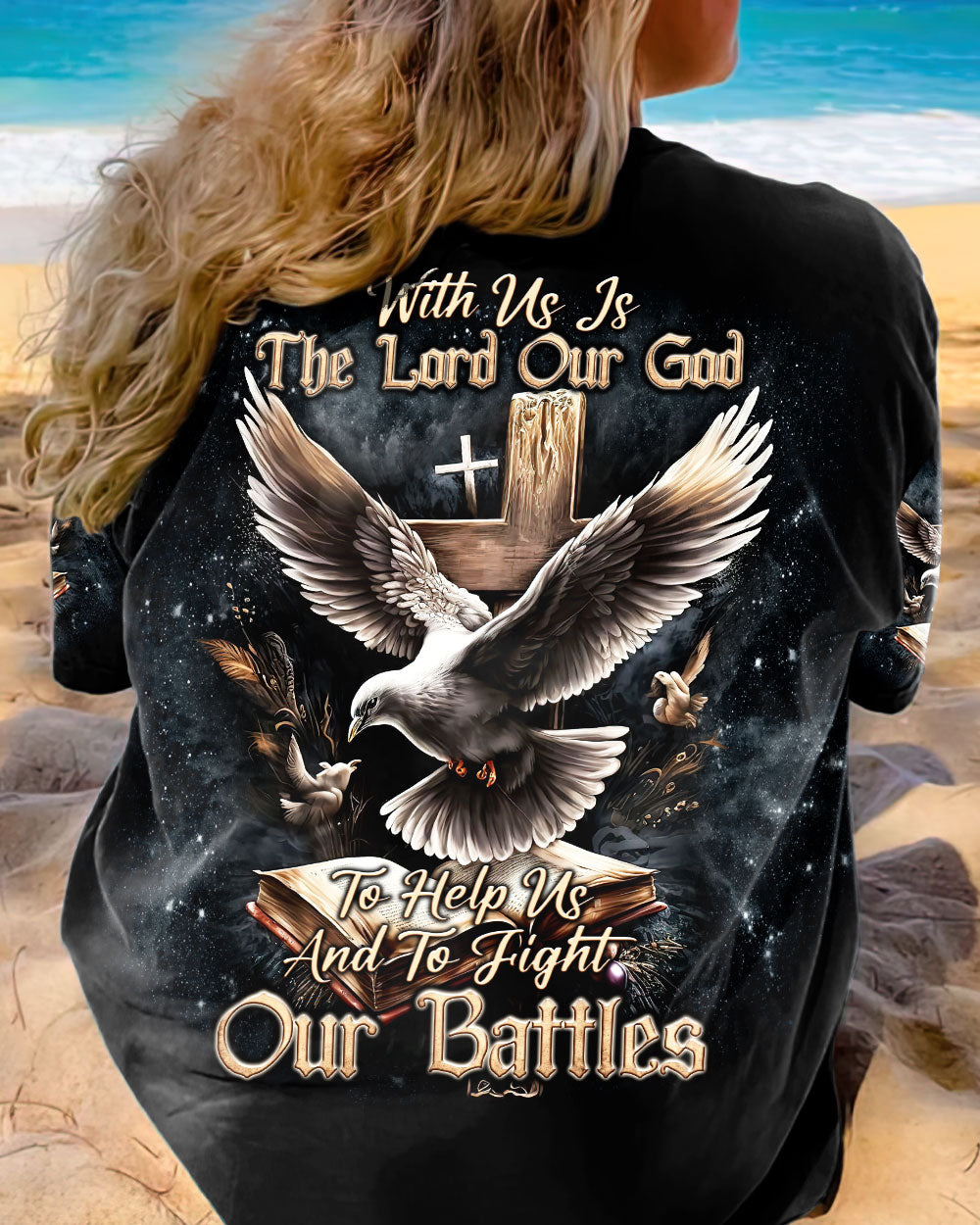 With Us Is The Lord Our God Dove Women's All Over Print Shirt - Tlnt2606241