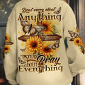 Pray About Everything Women's All Over Print Shirt - Tytd0308233