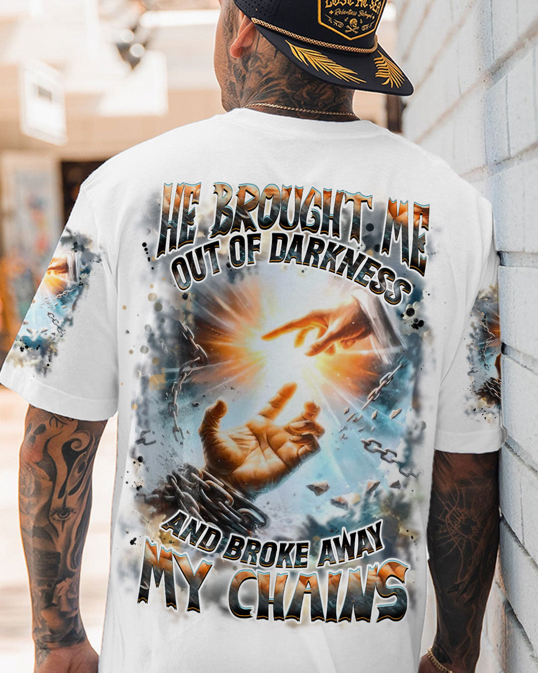 He Brought Me Out Of Darkness Men's All Over Print Shirt - Yhhn1707254