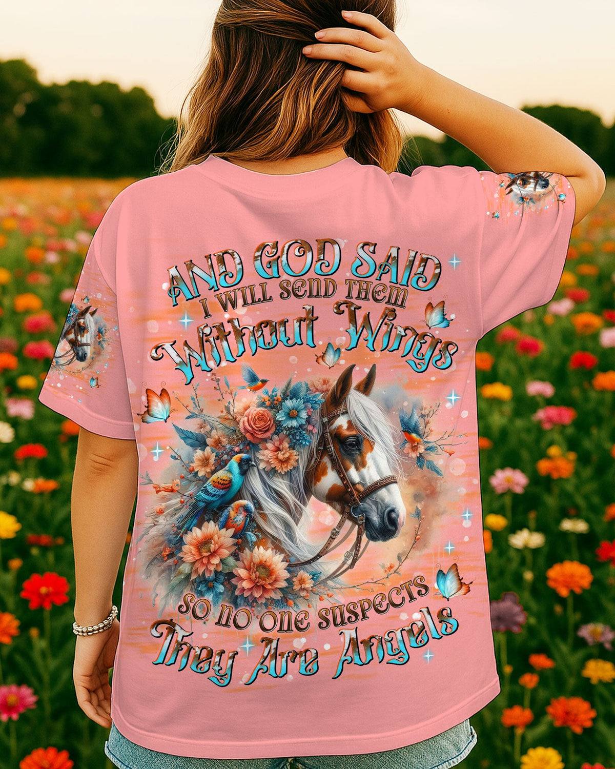 I Will Send Them Without Wings Horse Women's All Over Print Shirt - Tlnt0307252