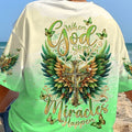 When God Steps In Miracles Happen Wings Women's All Over Print Shirt - Tlnt1806241