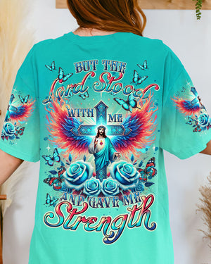 Lord Stood With Me Cross Rose Women's All Over Print Shirt - Tltr2308245
