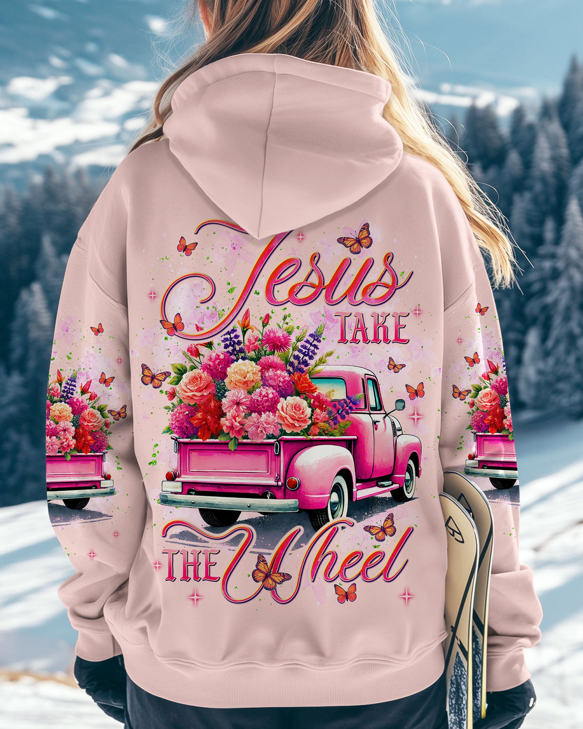 Jesus Take The Wheel Women's All Over Print Shirt - Tlnt1702252