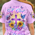 Just A Girl Who Loves Jesus Women's All Over Print Shirt - Yhlt2712233