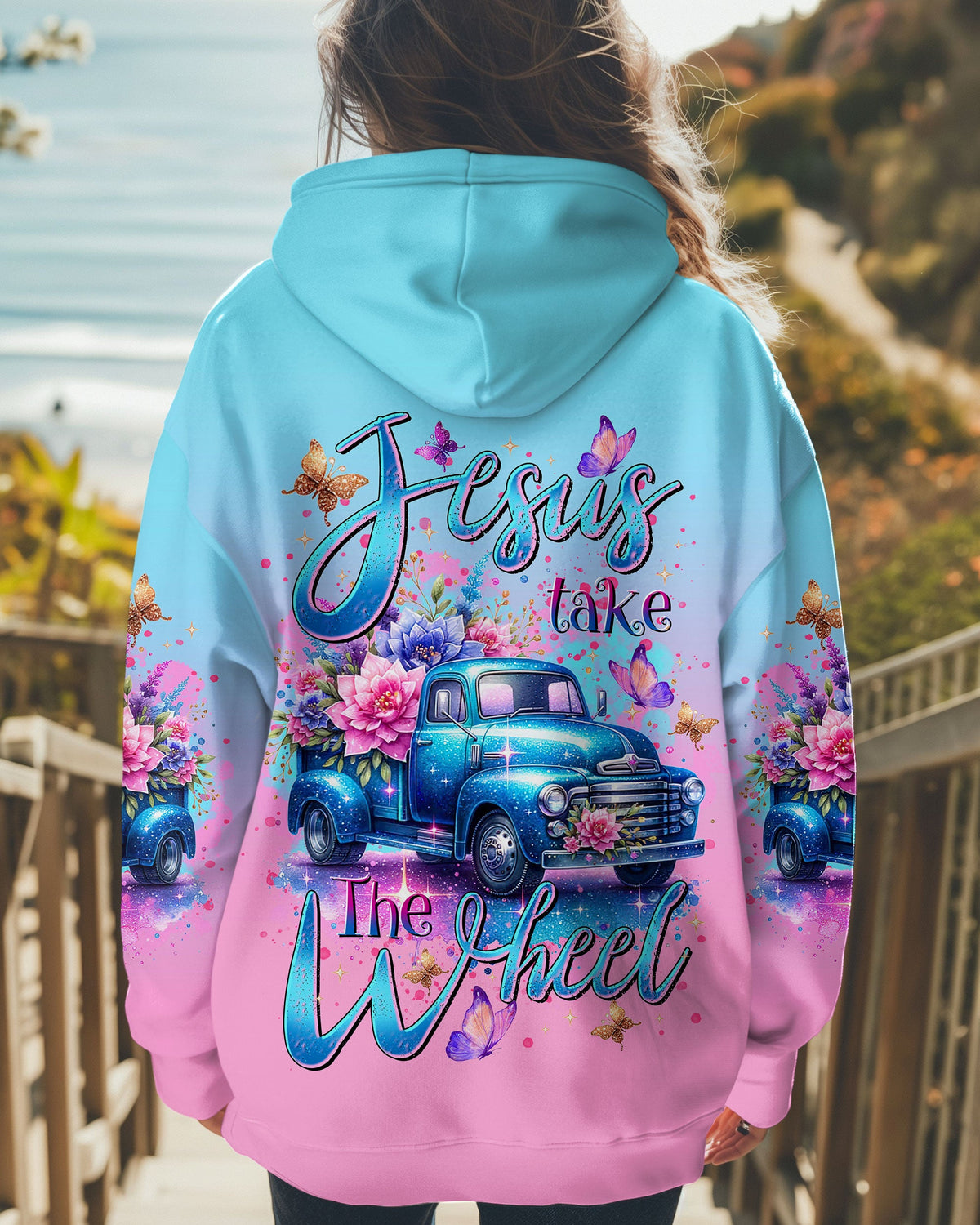 Jesus Take The Wheel Women's All Over Print Shirt -  Tltr0802253