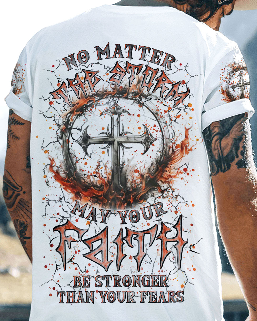 No Matter The Storm Men's All Over Print Shirt - Yhln2207243