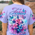 Jesus Is The Way Lilies Cross Women's All Over Print Shirt - Tltr3001241