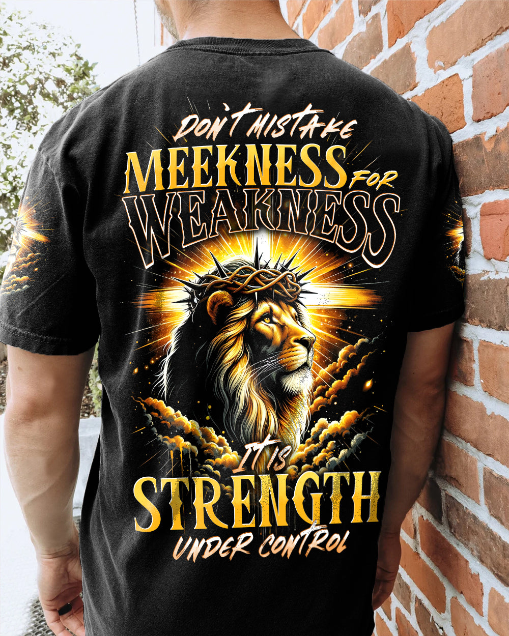 Don't Mistake Meekness For Weakness Lion Men's All Over Print Shirt - Tytd1901242