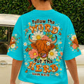 Follow The Word Highland Cow  Women's All Over Print Shirt - Tlhn0707262