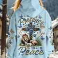 In His Presence There Is Peace Lion Lamb Women's All Over Print Shirt - Tltr1701251