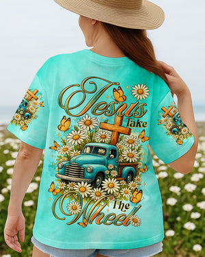 Jesus Take The Wheel Truck Daisies Women's All Over Print Shirt - Tltr0909252