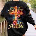 With God All Things Are Possible Women's All Over Print Shirt - Tlnt2809234