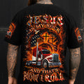 Jesus Is My Rock And That's How I Roll Trucker Men's All Over Print Shirt - Yhln0408253