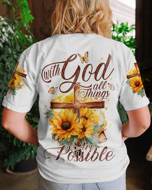 With God All Things Are Possible Women's All Over Print Shirt - Tytd2606231