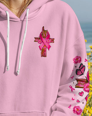 Faith Over Fear Breast Cancer Women's All Over Print Shirt   - Tltr2907252