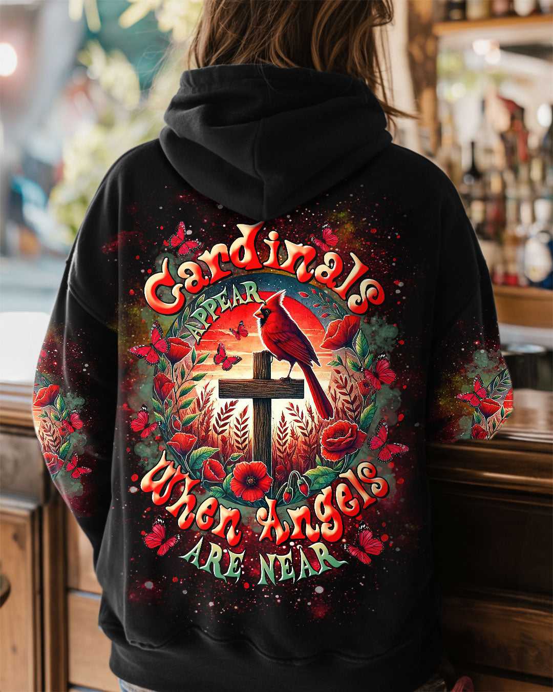 Cardinals Appear When Angels Are Near Women's All Over Print Shirt - Tltr0201252