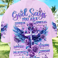God Says You Are Cross Wings Women's All Over Print Shirt - Tltr2003244