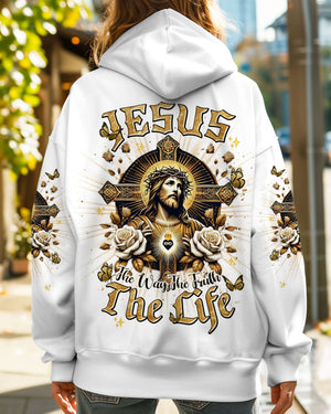 Jesus The Way The Truth The Life Butterfly Women's All Over Print Shirt - Tlnt0301253