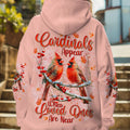 Cardinals Appear When Loved Ones Are Near Women's All Over Print Shirt - Tlnt0401253