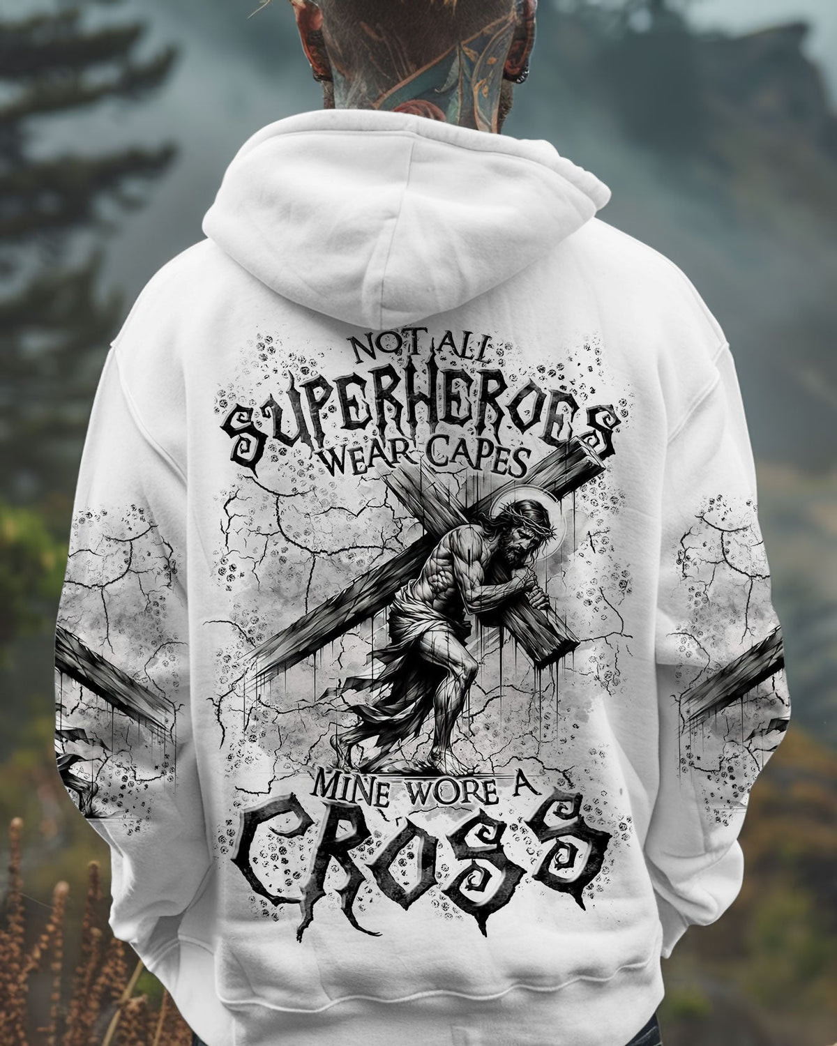 Not All Superheroes Wear Capes Mine Wore A Cross Men's All Over Print Shirt  - Tltr3110241
